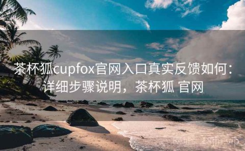 茶杯狐cupfox官网入口真实反馈如何：详细步骤说明，茶杯狐 官网