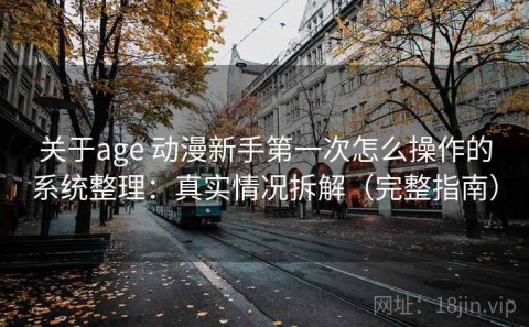 关于age 动漫新手第一次怎么操作的系统整理：真实情况拆解（完整指南）
