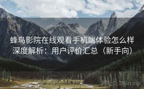 蜂鸟影院在线观看手机端体验怎么样深度解析：用户评价汇总（新手向）