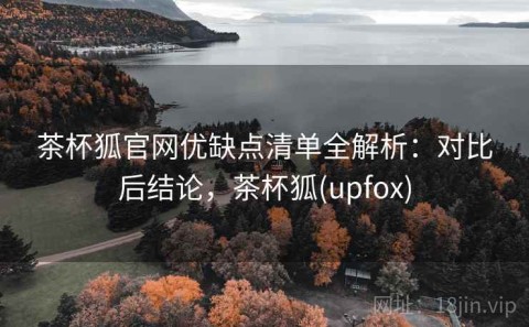 茶杯狐官网优缺点清单全解析：对比后结论，茶杯狐(upfox)