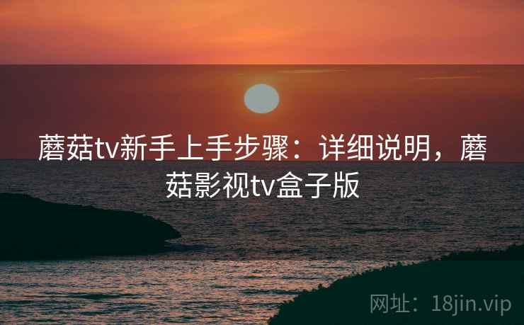 蘑菇tv新手上手步骤：详细说明，蘑菇影视tv盒子版