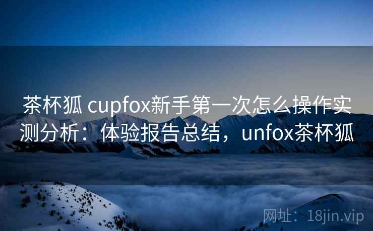 茶杯狐 cupfox新手第一次怎么操作实测分析:体验报告总结,unfox茶杯狐 茶杯狐 cupfox新手第一次怎么操作实测分析:体验报告总结,unfox茶杯狐